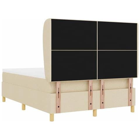 Letto con molle e materasso Grigio Scuro 90x190 cm Tessuto - Foto 9