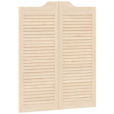 Porte Swing Naturale 100 x 40 cm Legno Massello di Pino - Foto 1