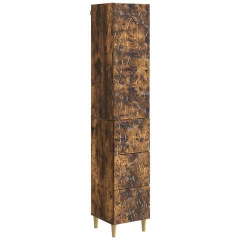 Set di armadi 2 pcs Rovere Fumo 33 x 34,5 x 90 cm - Foto 1