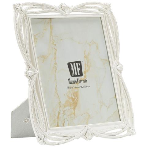 Cornice Portafoto Ribbon Argento Con Profilo A Nastro 20x25 Cm - Foto 1
