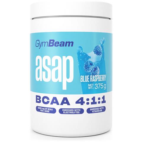 Bevanda sportiva ASAP BCAA con elettroliti 375 g Lampone Blu - Foto 1