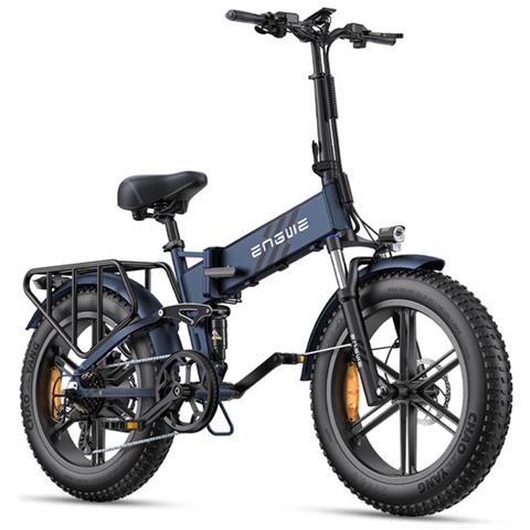 Engine Pro 2.0 Bici Elettrica Pieghevole Fat Tire 20'', Batteria 52V 16Ah, Sospensione Completa per Strada e Fuoristrada, Blu - Foto 1