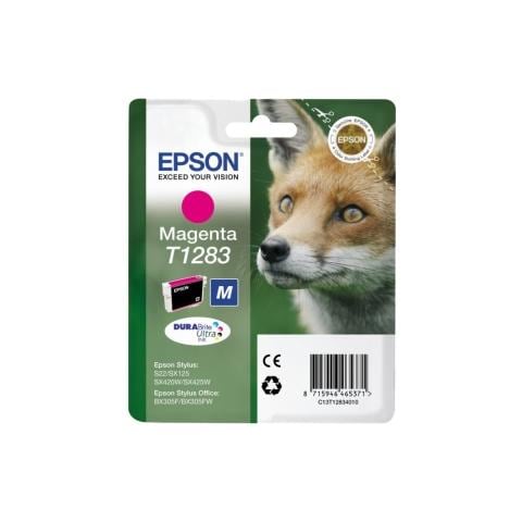 C13T12834021 Cartuccia Ink Originale M Size Ink Magenta per Stylus S22 / SX125/450W, OFFICE BX305F / 305FW Capacità 140 Pagine - Foto 1