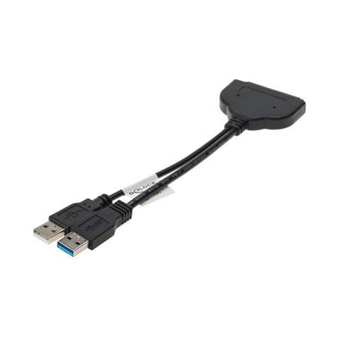 Cavo Convertitore da SATA 22pin a USB 3.0 Maschio / Femmina Colore Nero - Foto 3