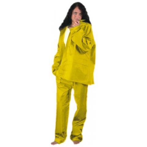 Impermeabile da Lavoro in Poliestere / Pvc Tg. XXL Completo colore Giallo - Foto 2
