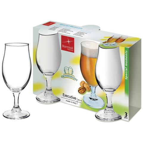 Calici per Birra 0.3 Litri - Modello Exceutive 3 Pezzi - Foto 1