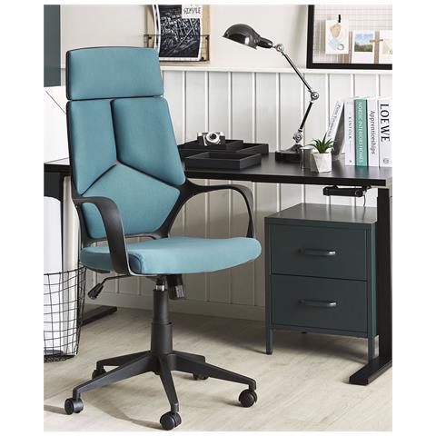Sedia Da Ufficio Con Altezza Regolabile Nero / blu Delight - Foto 33