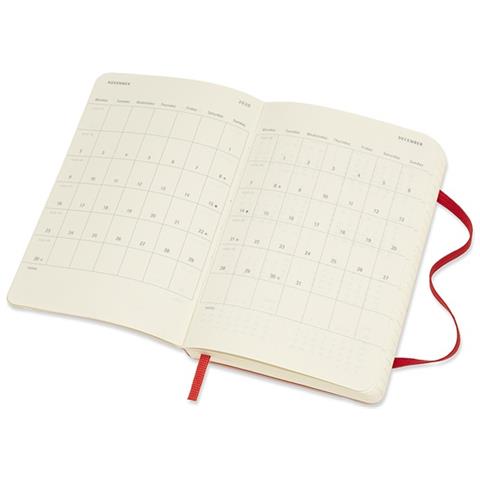 Agenda 18m Settimanale 2019/2020 Copertina Morbida Pocket Rosso - Foto 4