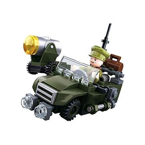 Sl07123 Wwii - Set Da Gioco Per Fuoristrada (91 Pezzi) [ b0678b] , Blocchi Di Bloccaggio, Soldati, Con Personaggio Di Gioco, Army Wwii - Foto 1