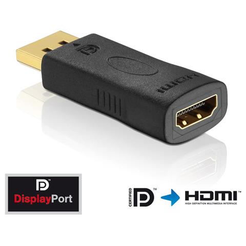 shiverpeaks - BS77413, micro HDMI, HDMI, Maschio / femmina, Nero, Oro