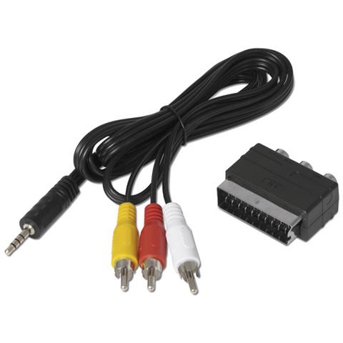 0000/3649 RCA 3 x RCA Nero cavo e adattatore video - Foto 1