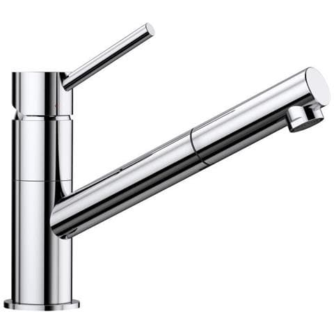 Miscelatore, Rubinetto Cucina, Bocca Dritta Girevole 120ø, Doccetta Estraibile, Cromo, Rubinetto A Cartuccia In Ceramica - Foto 1