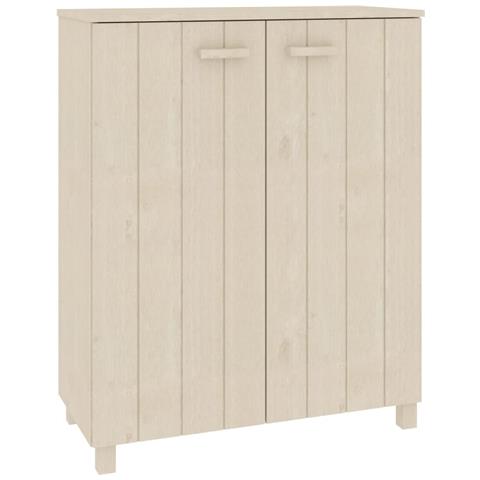 Scarpiera Miele 85x40x108 Cm In Legno Massello Di Pino - Foto 1