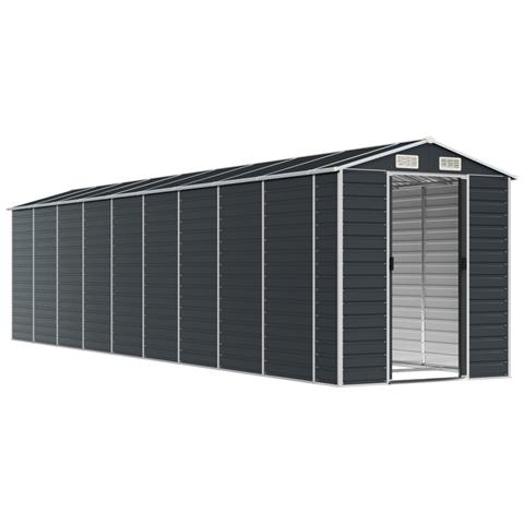 Capanno Da Giardino Antracite 191x810x198 Cm In Acciaio Zincato - Foto 10