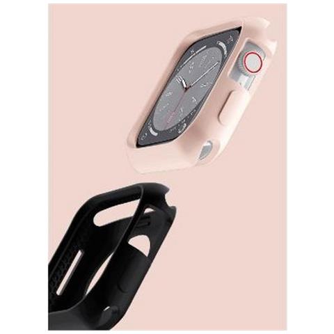 Cover Per Apple Watch 7/8/9 38-40-41 Mm Rinforzata Spectrum R Solid, Rosa - Foto 4
