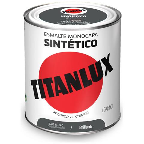 Smalto Sintetico Titanlux 5808971 Grigio 750 Ml Luminoso - Foto 1