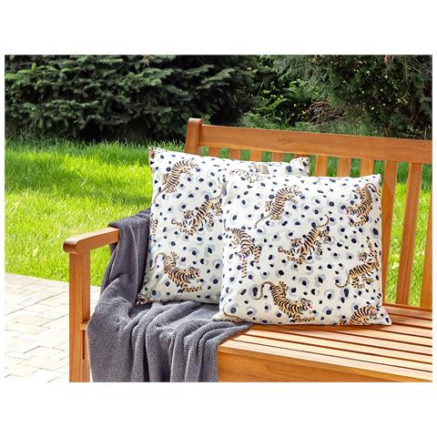 Set Di 2 Cuscini Da Esterno Multicolore 45 X 45 Cm Arenzano - Foto 1