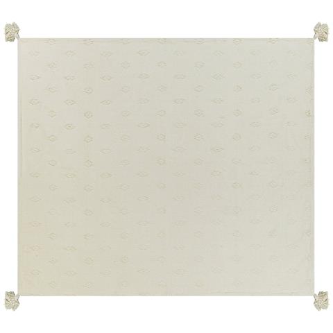 Copriletto Ciniglia Beige 220 X 240 Cm Kazy - Foto 5