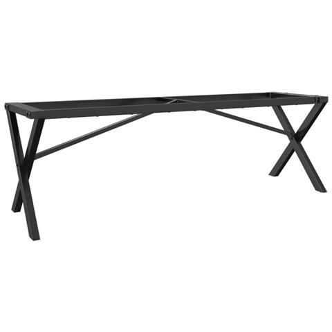 Telaio Gambe A X Per Tavolino Da Salotto 140x30x43 Cm In Ghisa - Foto 2