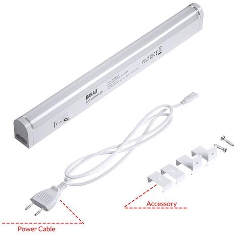 Lampada Luce Sottopensile 30cm Mobili Cucina Armadio Barra Led 330lm 4000k Bianc - Foto 2