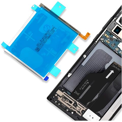 Adesivo Batteria Note 20 Ultra Originale, Trasparente - Foto 2