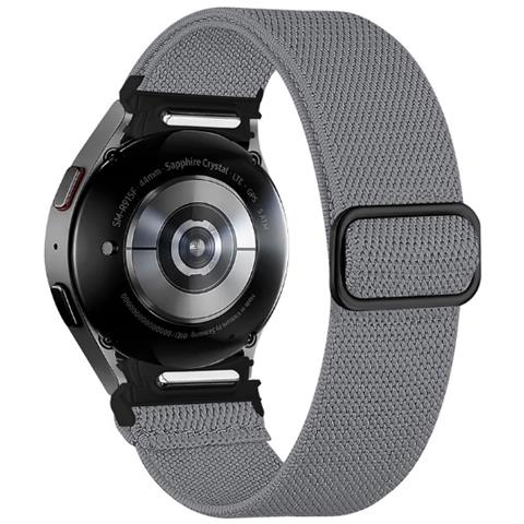 Cinturino Per Samsung Galaxy Watch 6 Con Fibbia Regolabile Darkgrey - Foto 2