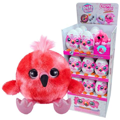 Pets Alive Uccelli Cinguettanti Display Peluche Parlante, Multicolore - Foto 1