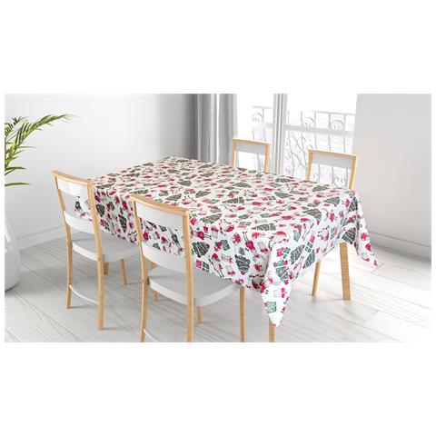 Tovaglia Natalizia Cucina Soggiorno In 100% Cotone Disegno Elfi Renne 140x360 Elfi Renne - Foto 5