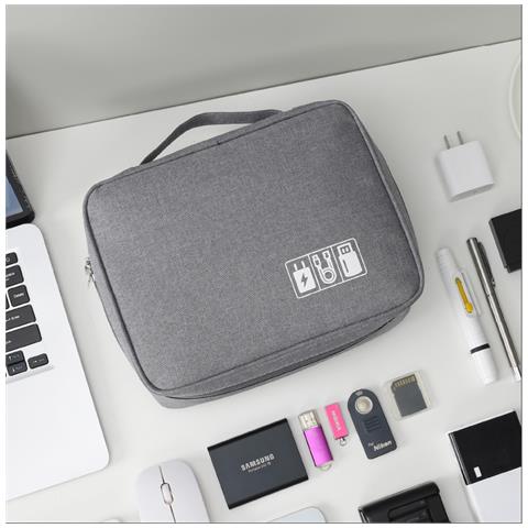Borsa Organizer Digitale A Triplo Strato Grey - Foto 2