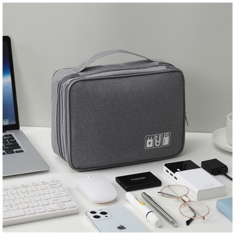 Borsa Organizer Digitale A Triplo Strato Grey - Foto 5