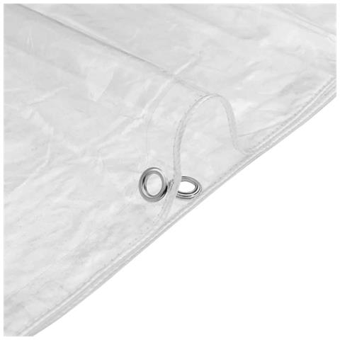 Telone Trasparente con Occhielli 4x12 m in PVC - Foto 2