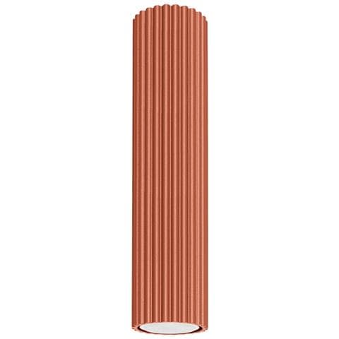 Lampada Da Soffitto Karbon 30 Rosso Ocra Sl. 1627 - Minimalista Lampada Da Soffitto Ocra Rossa 30x6.5x6.5 Cm - Foto 1
