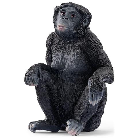 Schleich Wild Life 14875 Action Figure Giocattolo (schleich Wild Life Bonobo Female Toy Figure, 3 To 8 Years, Black [148 - Foto 1
