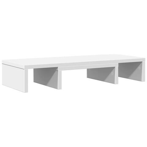 Supporto Monitor Regolabile Bianco 60x24x10,5 Cm In Truciolato - Foto 2