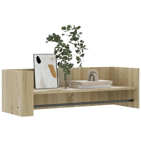 Scaffale A Parete Rovere Sonoma 100x35x30,5cm Legno Multistrato - Foto 3