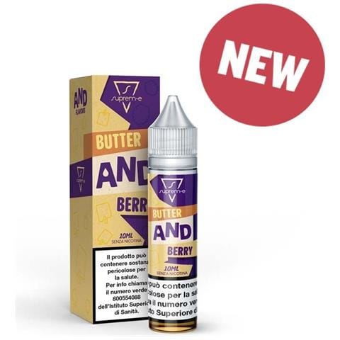 And - Butter And Berry Suprem-e Liquidi Mix And Vape 10ml (crema Waffle, Gelato Alla Vaniglia, Fragole E Mirtilli) - Foto 1