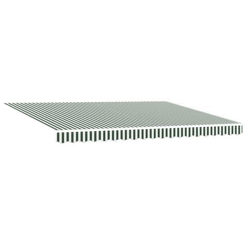 Tenda retrattile Verde e Bianco 450 × 350 cm - Foto 1