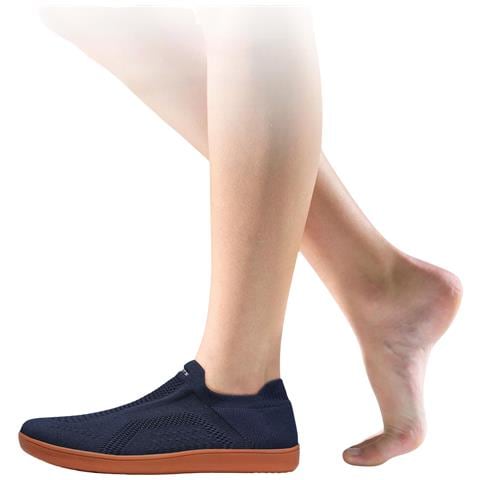 Scarpe Sportive Da Corsa Slip-on Unisex In Rete Blu Navy Taglia 38 - Foto 5