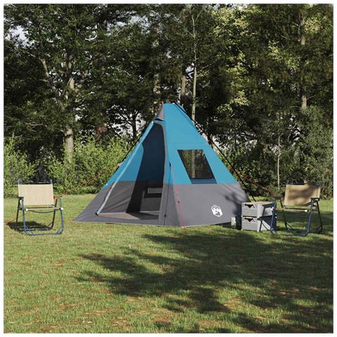 Tenda con tetto Altro Blu e Nero 383 x 338 x 217 cm - Foto 2