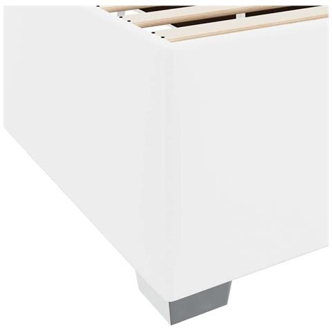 Struttura del letto Bianco 100 x 200 cm Pelle sintetica - Foto 9
