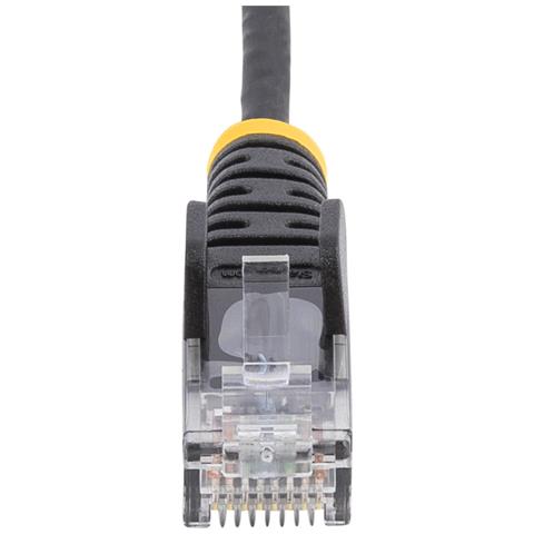 Cavo Ethernet CAT6 Nero da 5m; Patch UTP con Plug RJ45 Antigroviglio e Rilievi di Trazione, Cavo Lan Slim in Rame Puro 28AWG, Sottoposto a test Fluke - Foto 5