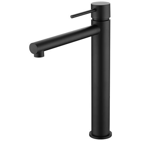 Imex Miscelatore Lavabo Alto Monocomando Nero Opaco Corpo Ottone E Zama Cartuccia Ceramica 25 Mm Flessibili 3-8 Inclusi Modello Milos Stick Imex-bdys045-3ng - Foto 2