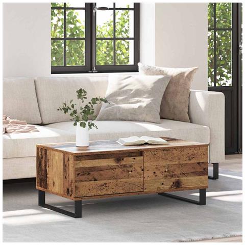 Tavolino da salotto Legno vecchio 90 x 50 x 36,5 cm - Foto 2