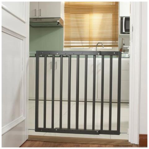 Bettacare Cancelletto Per Cani Robusto In Legno Con Montaggio A Vite, 63,5cm - 105,5cm, Grigio - Foto 4