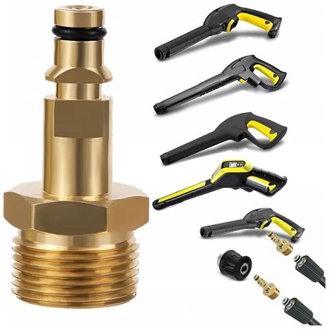 Adattatore M22 Quick-connect Compatibile Con Idropulitrice Kärcher K2-k7 - Connessione Rapida, Filettatura M22x1,5, Alta Qualità - Foto 1