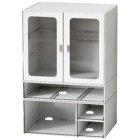 Organizzatore Per Tazze Impilabile Di Lusso Leggero - Porta Tazze Da Caffè Antipolvere Con Ante Magnetiche E Cassetti - Foto 1