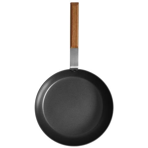 Sushi Padella Antiaderente 24 cm - Alluminio, adatta all'Induzione con Manico in Effetto Legno Teak - Foto 3