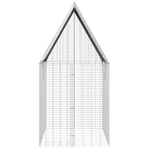 Gabbia per Conigli Argento 200 x 100 x 210 cm Acciaio zincato - Foto 9
