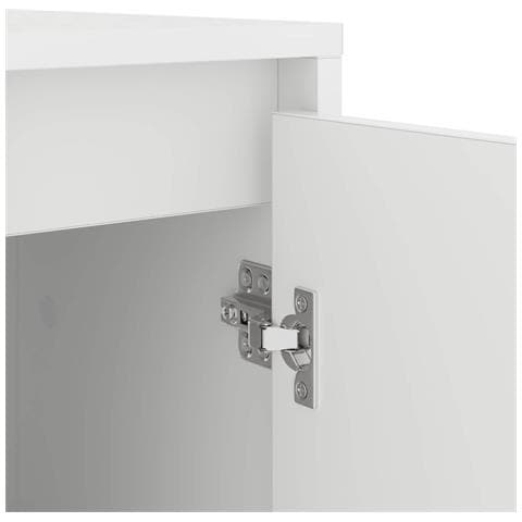 Mobiletto per lavatrice con porta Bianco 87 x 60 x 89 cm - Foto 9