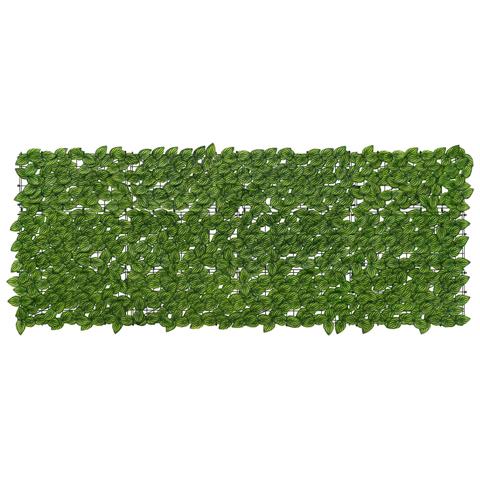 Schermo per balcone con foglie Verde e Giallo 200 x 75 cm - Foto 1